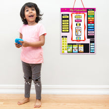 Load image into Gallery viewer, Magnetic Daily Calendar for Kids （Pink）