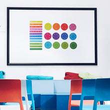 Load image into Gallery viewer, Magnetic Tiles &amp; Circles Fraction Set, 156pcs, 12 Color Coded, Counting &amp; Math Toys