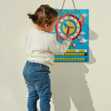 Load image into Gallery viewer, Tell Time Magnetic Teaching Clock for Kids