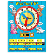 Load image into Gallery viewer, Tell Time Magnetic Teaching Clock for Kids