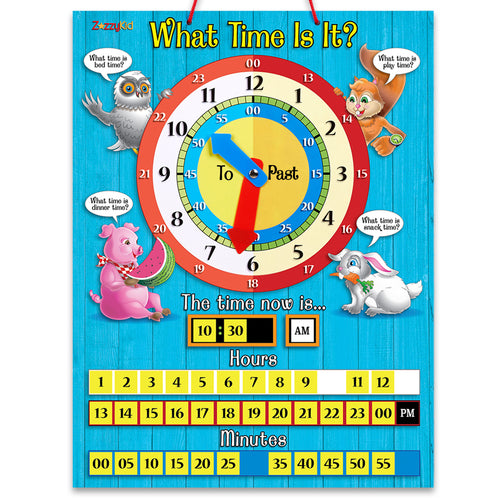 Tell Time Magnetic Teaching Clock for Kids