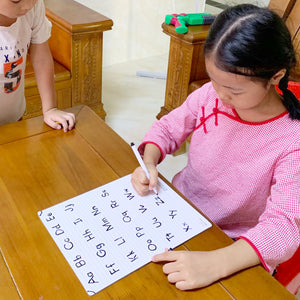 ZazzyKid Handwriting Practice Letter Tracing Board - 1 Board + 1 Pen