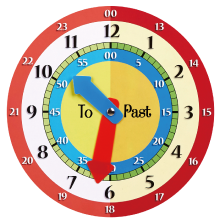 Load image into Gallery viewer, Tell Time Magnetic Teaching Clock for Kids