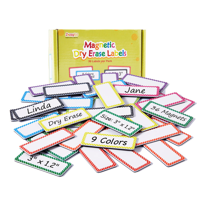 Magnetic Dry Erase Name Plates --3 x 1.2